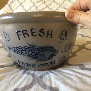 Stoneware Popcorn bowl